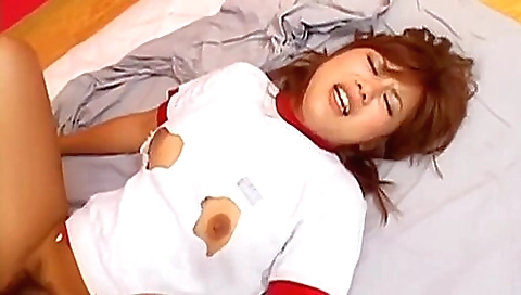 Mature asian milf gets her pussy drilled