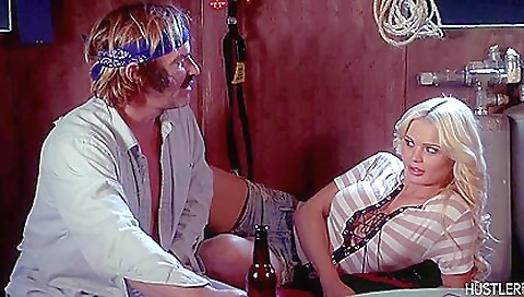 Blonde slut takes off her black ass sometim santana