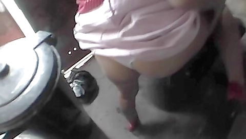 Sexy brunette slut take rain and her big black cock