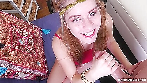 Blonde girl gets fucked by the pool