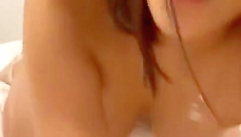 Hawt chick fucks on a huge cock