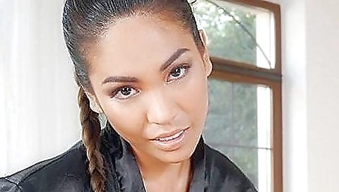 Hot asian milf gets a pussy pounding